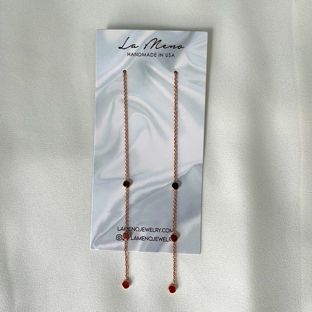 La Meno Jewelry Earrings, Rose Gold